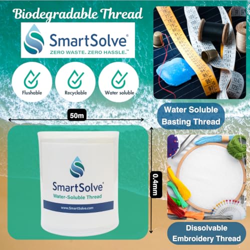 Hilo soluble en agua 0.4mm x 50m blanco miniatura 3