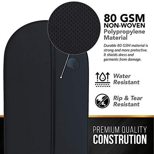 Black Suit Garment Travel Bags -Heavy Duty And Lightweight 40” X 24” - Your Bags #TOP2