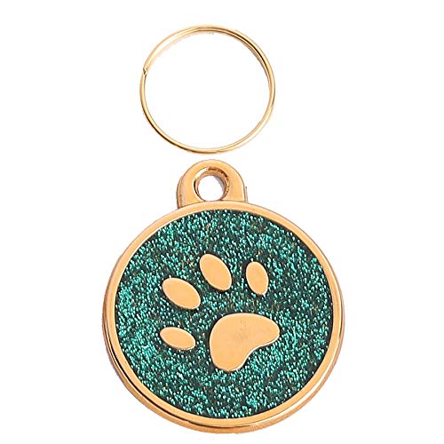 Osbang Personalized Pet ID Tag with Engraved Tracker (Green)