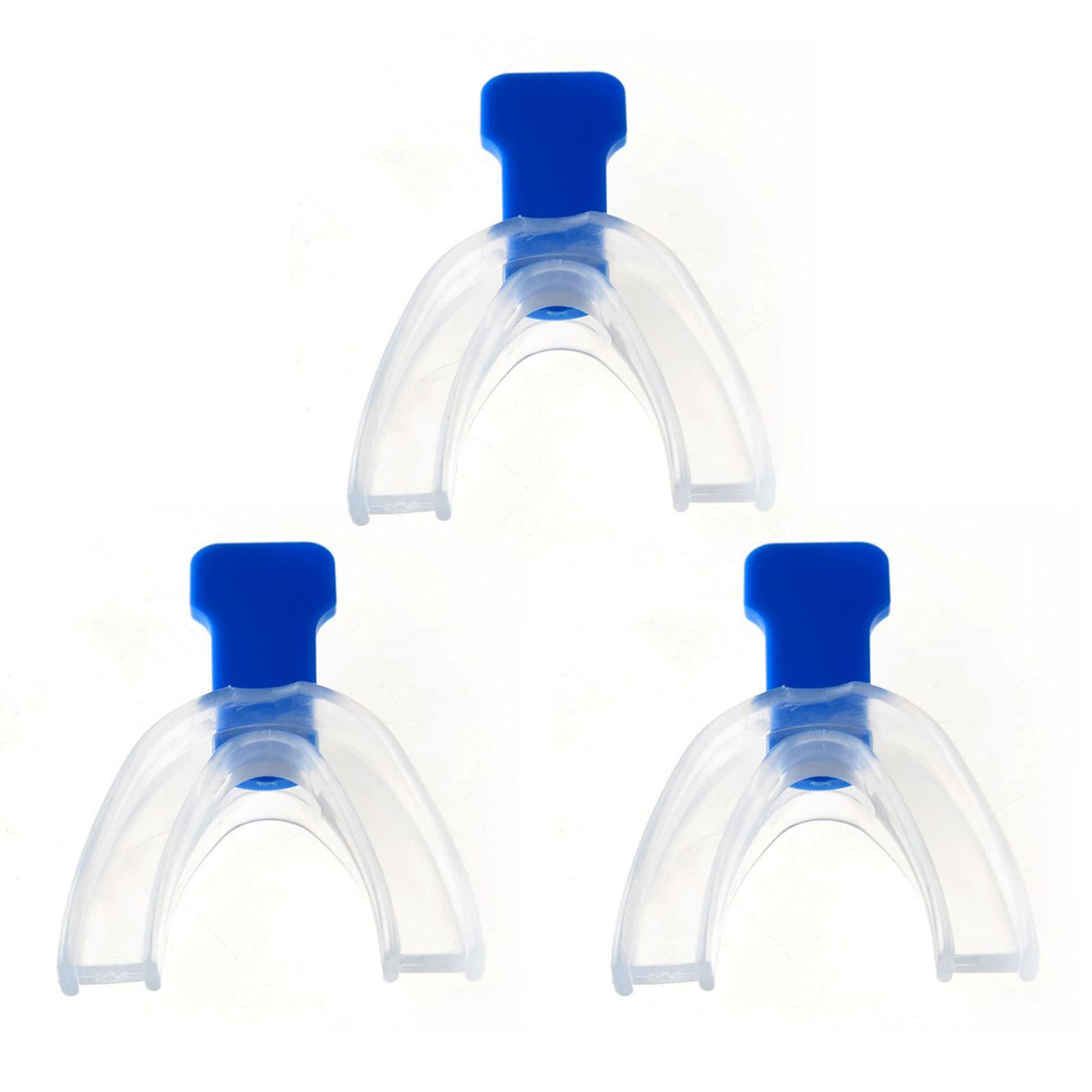3 Piezas de Boquilla para Ronquidos para Evitar el Rechinar los Dientes, Herramienta de Silicona para Dormir con Caja de Plástico Azul, Protector Bucal Profesional para Rechinar