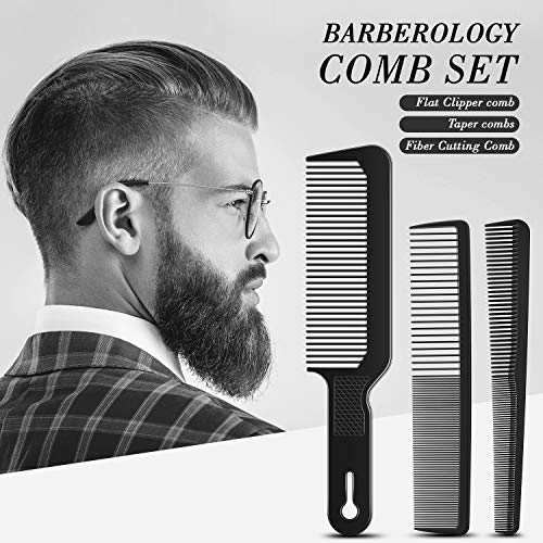 Set de 3 peines para barbero resistentes al calor miniatura 2