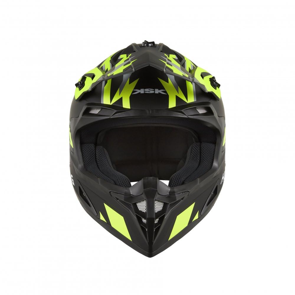 KSK Casque Cross HANGTOWN Cross Noir & Jaune