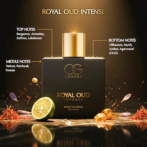 Image of OG Luxury Royal Oud and White Oud Intense Extrait De Parfum for Men Combo | 21% concentration Long Lasting Premium Perfume | Pack of 2, 100 ml Each