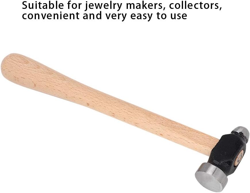 Ball Peen Hammer, Round Head, German Style, Iron, Ergonomic Grip, 26cm