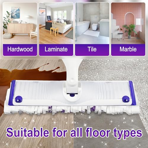 Image of Cafonil 60 Pack Disposable Power Mop Pads for Swiffer Power Mop Pads | Compatible with Swiffer Power Mop Refills Thickened Multi-Surface Replacement for Swiffer Wet Pads Refill on Finished Floors