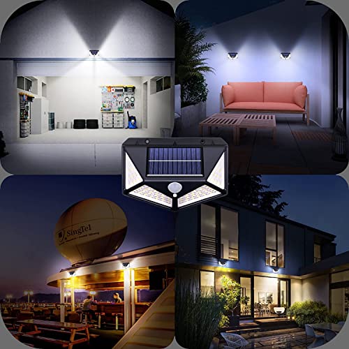 image for AUSELECT Solar Light Outdoor, 400LED Motion Sensor Deck Solar Lights (