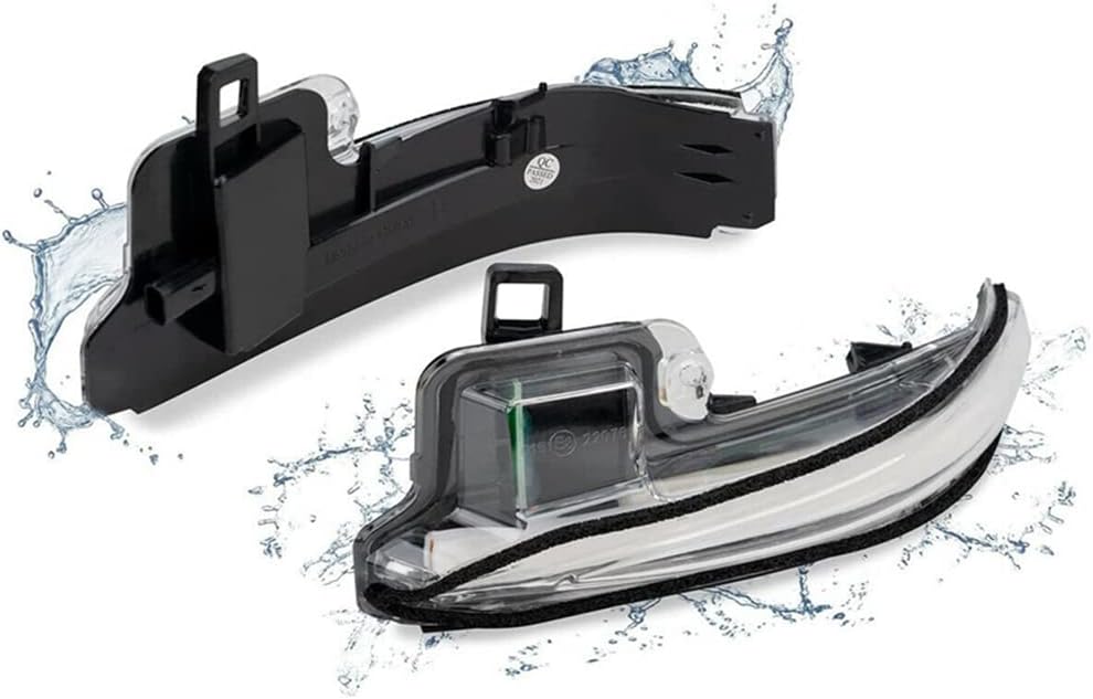 Clear Lens Rear View LED Side Mirror Turn Signal Light Lamps, Car Rearview Mirror Side Marker Amber Light, Compatible with Toyota Tacoma Compatible with RAV4 XA50