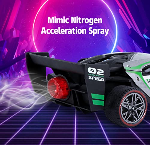 Onthego Remote Control Car, 2.4 Ghz Metal Rc Cars With With Spray & Light, Hot Wheels Rc Cars, Electric Sport Racing Hobby Toy Car With Rechargeable Batteries, Car Gift For Kids Boys #TOP4
