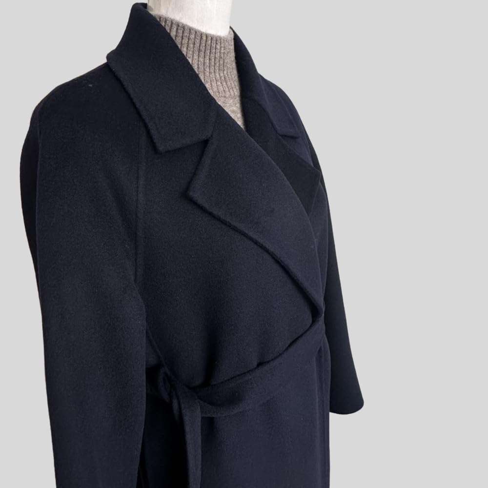 Close-up View of the SHABADUER Fall Winter Wool Trench