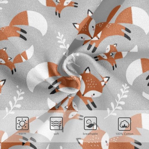 Boys' Exclusive Briefs Toddler Underwear 95% Combed Cotton Boxerbriefs 2T Fox Pattern 163