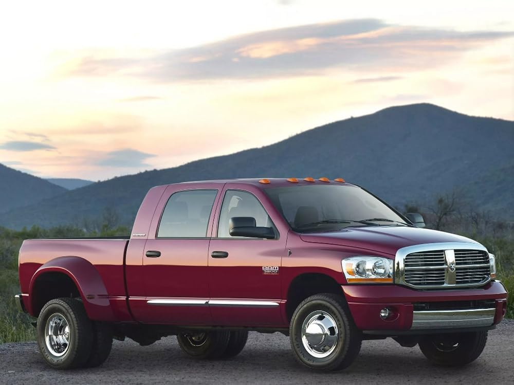 Set of 4 17inch Polished Stainless Steel Dually Wheel Simulators, Shiny 8-Lug Bolt On Wheel Covers with Removable Centre Cap,8 Lug Hubcaps Fit for 2003-2018 Dodge Ram 3500 2WD/4WD P17R8