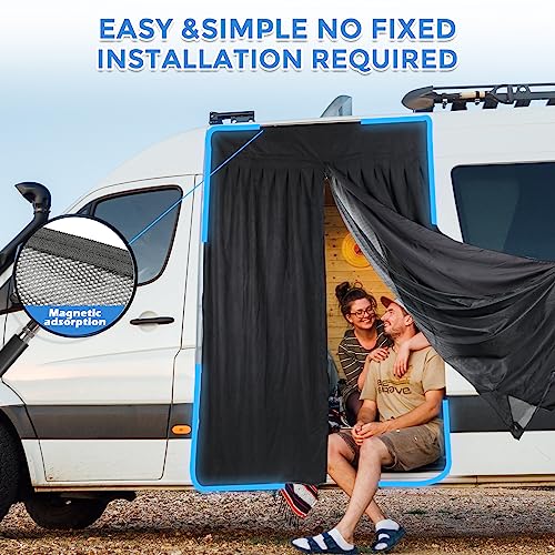 Couche double moustiquaire van Ford Transit Custom H1 contre insectes latérale