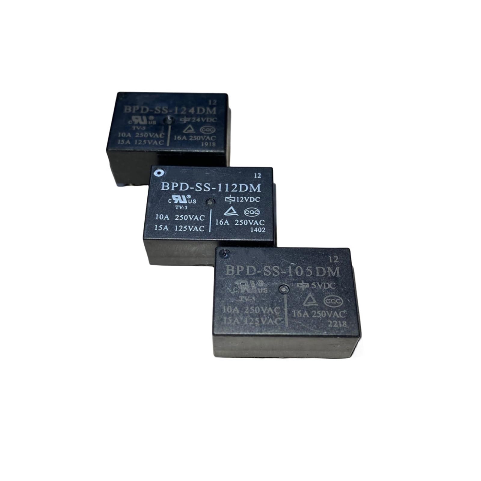 Relais Bpd-ss-105 DM 112 DM 124 DM 5v 12v 24v HF 7520 808 F16 à DIP-4PIN BPD-SS-105DM BPD-SS-112DM BPD-SS-124DM, 2 pièces (Size : BPD-SS-124DM)
