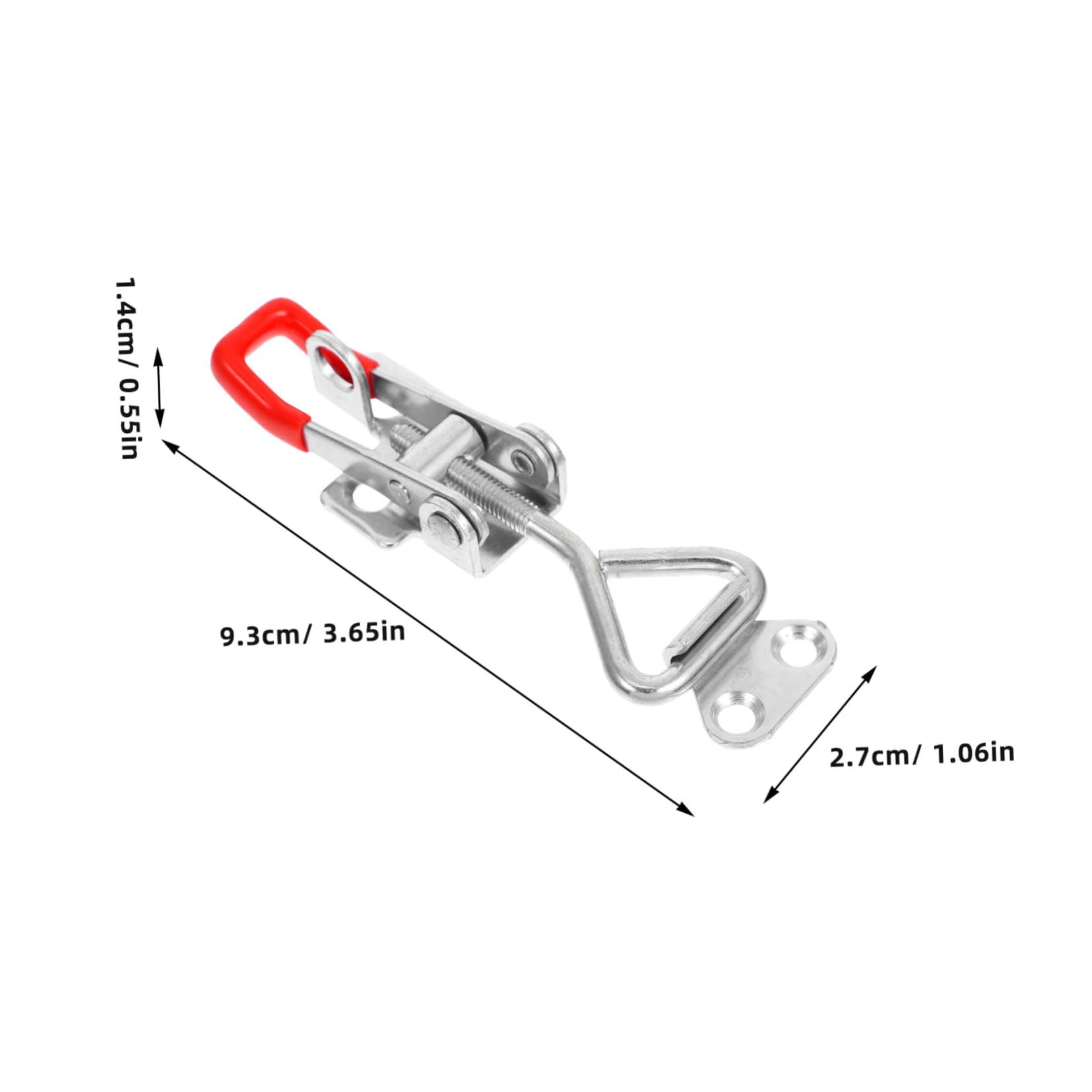 IWOWHERO 6pcs Heavy Duty Clamp Latches for Cabinets Drawers Boxes Smokers Freezers Quick Release Toggle Latches