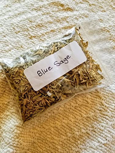 Altar Kit 2-Wooden Altar Spoon, Mini Cauldron, 5.5" Altar Bell, Wooden Altar Tile, Loose Blue Sage/Saging, Smudging, Purifying, Cleansing, Incense, Altar Tools #TOP6