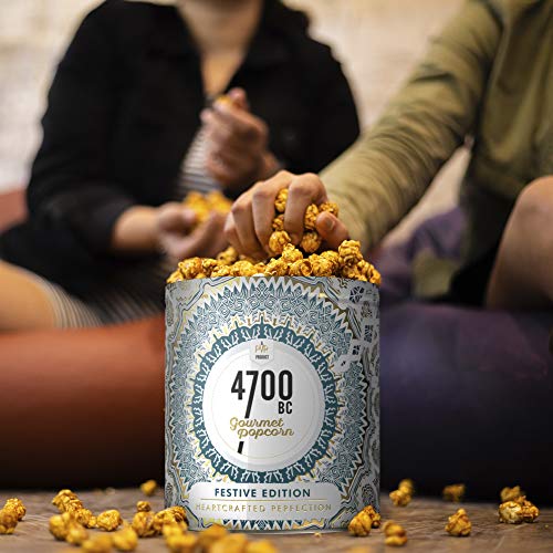 Image of 4700BC Gourmet Popcorn, Mocha Walnut Chocolate, Tin, 375g