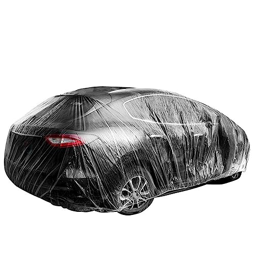 Cubierta transparente para coche, funda protectora para coche para exteriores, fundas de coche para exteriores, fundas de garaje universales, lavables y transparentes para la mayoría Tsuchiya