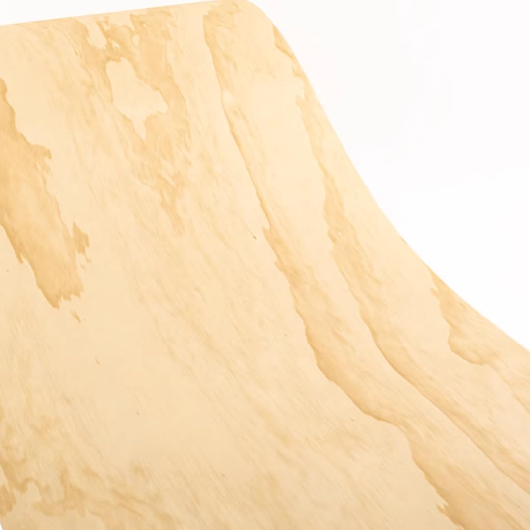 New Zealand Pine Solid Wood Veneer Sheets - Rotary Cut Pattern, 0.2mm Thick, 98x20.8inch(2.5x0.53meter) - Ideal for Furniture Instruments Car Interiors Audio Cabinets Walls Doors Woodworking Guitars!