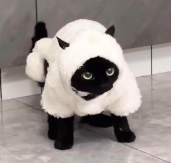 Disfraz de Oveja de Algodón para Perros y Gatos Talla XL miniatura 2