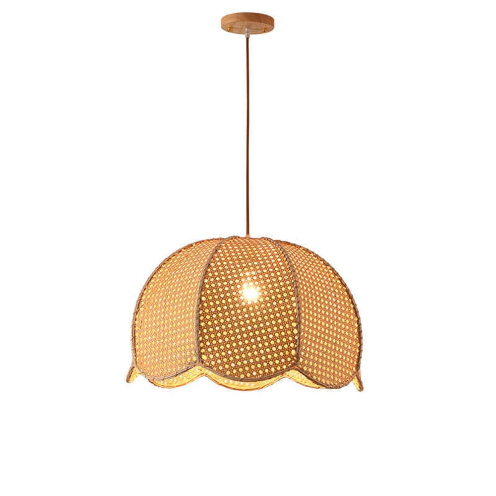Braided lampshade, Woven Bamboo and Rattan Adjustable Rope 30-60cm(60cm)