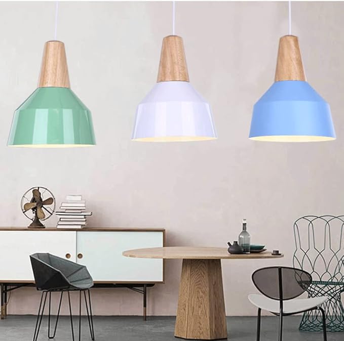 GERAGUR E26 E27 Basis Hanglamp Moderne Eenvoud Hanglamp Half Verzonken Metaal industriële Hanglamp Armaturen Voor Keukeneiland Eetkamer Slaapkamer Woonkamer Gang Lampen photo 2