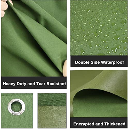 Bâche imperméable robuste 2x2,5m bâche de protection extérieure avec œillets