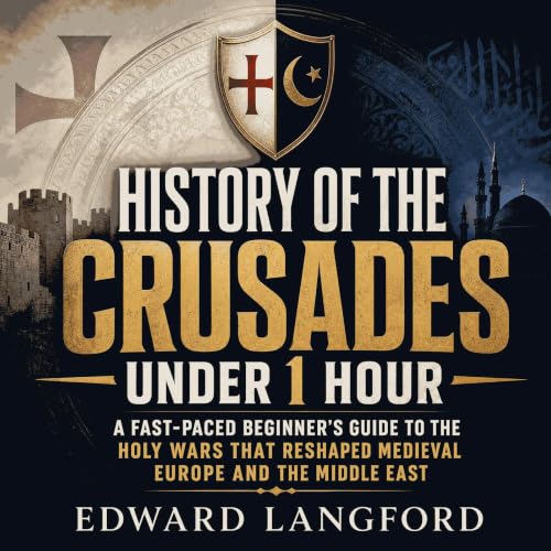 Diseño de la portada del título History of the Crusades Under 1 Hour: A Fast-Paced Beginner&rsquo;s Guide to the Holy Wars Th