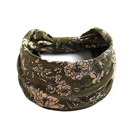 S&N Remille Wide Boho Headbands For Women And Girls, Elastic Turban Head Wrap Non-Slip Hair Bands For Sport Yoga And Running Headband 3 Pack #TOP4