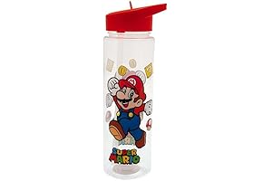 Super Mario Jump Plastic Water Bottle for Boys