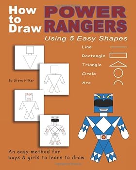 Paperback How to Draw Power Rangers Using 5 Easy Shapes Book