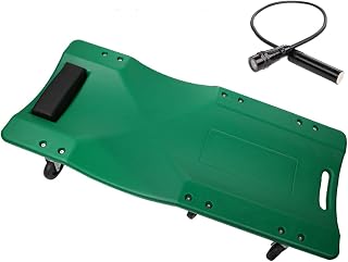 OZBMA CreepersAutomotiveWithLight, SecureTheBolt, Mango portátil, Creeper Adecuado para talleres de reparación de automóviles y Coches de Mantenimiento del hogar (Color: Negro) (Verde)