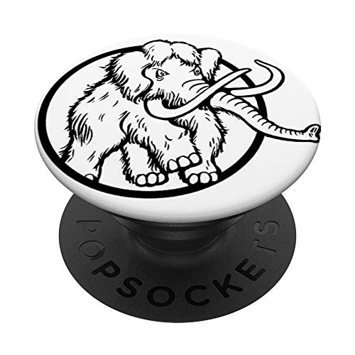 Woolly Mammoth Cadeau vintage éléphant PopSockets PopGrip Interchangeable Cover