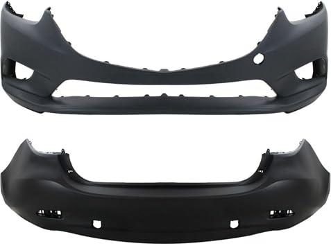 GHP950031CBB GJR950221ABB Bumper Covers Fascias Set of 2 Front & Rear Pair Front - Primed; Rear - Primed top; Textured Bottom