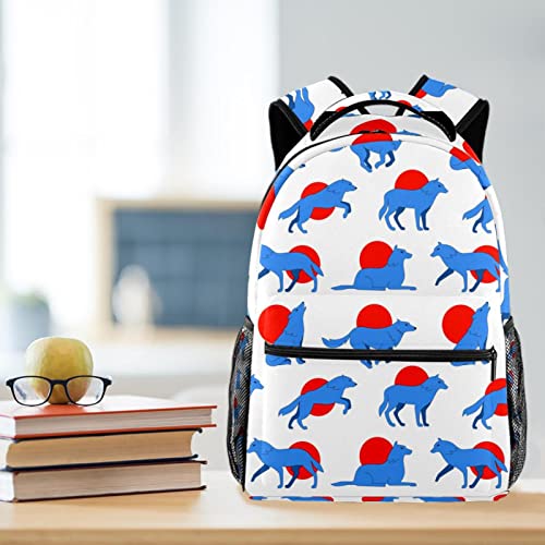 Sac à dos voyage loup blanc ergonomique pour éviter le mal de dos - 6