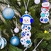 Winlyn 24 Sets Christmas Craft Kits Winter Crafts DIY Christmas Snowman Bookmarks Ornaments Art Sets Snowman Christmas Foam Stickers Arts and Crafts for Kids Holiday Classroom Activities Party Favors #4