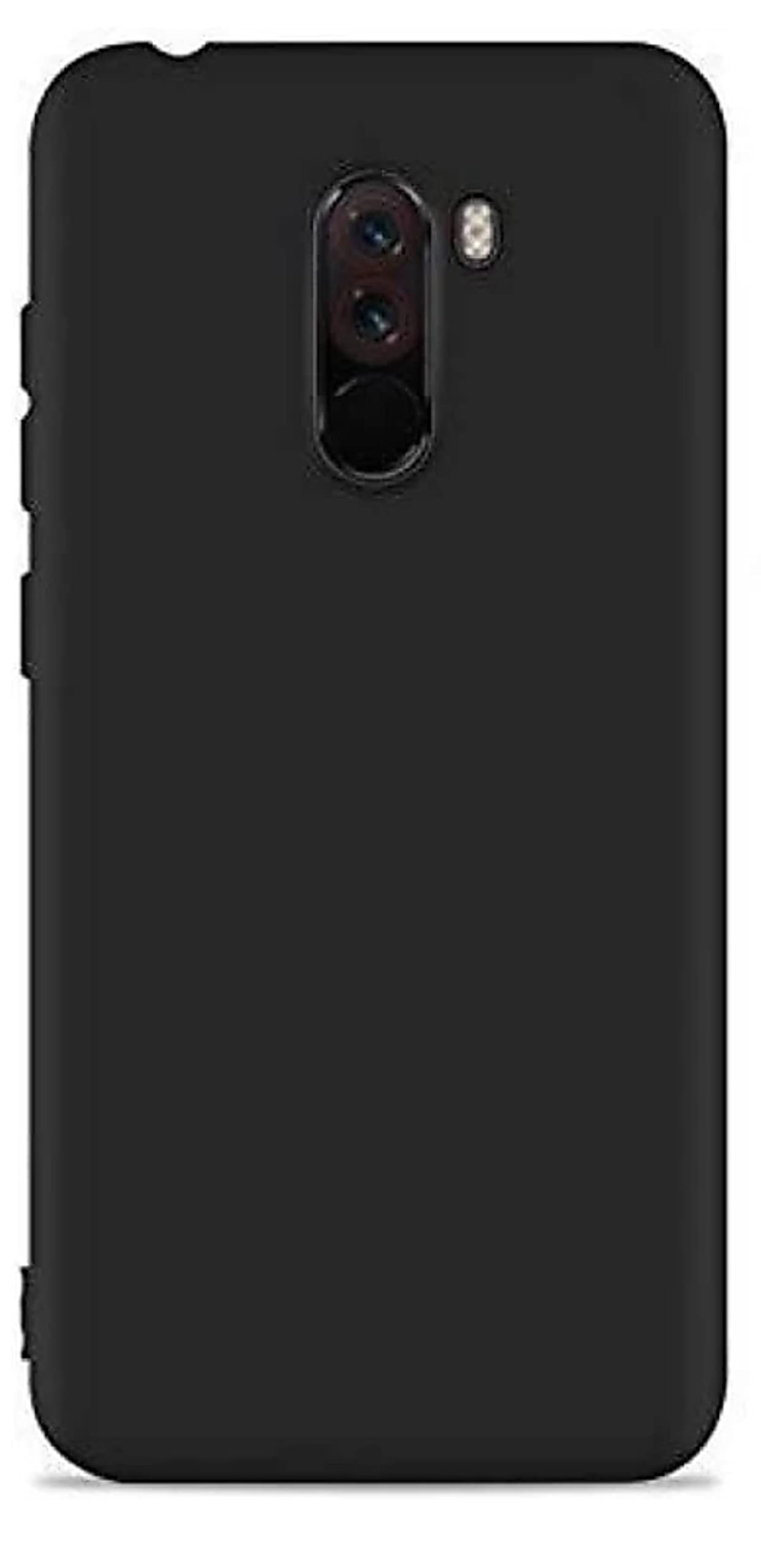 SKP Mobile Back Cover Case for Xiaomi Poco F1 (Silicone Case|CameraProtection|Black PSK-0609)
