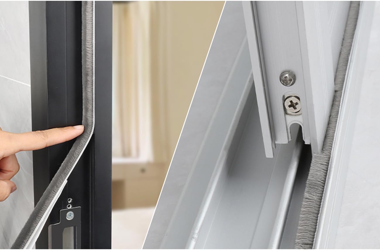 Joint Brosse Volet Roulant Joint à Brosse - Joint De Porte - Autocollant - 9 Mm X 15 Mm X 6 M - Joint De Porte - Pour étanchéité De Porte, Fenêtres, Insonorisation Joint Brosse Moustiquaire