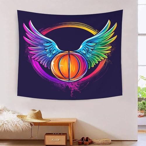 Tapisserie basket 3D tissu pour transformer un mur de chambre vide