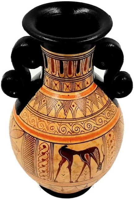 Geometric Amphora 17cm,Greek Pottery Vase