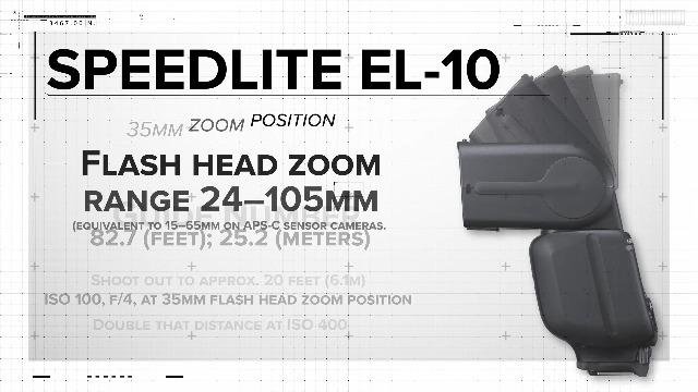 Amazon.com : Canon Speedlite EL-10, Portable Camera Flash