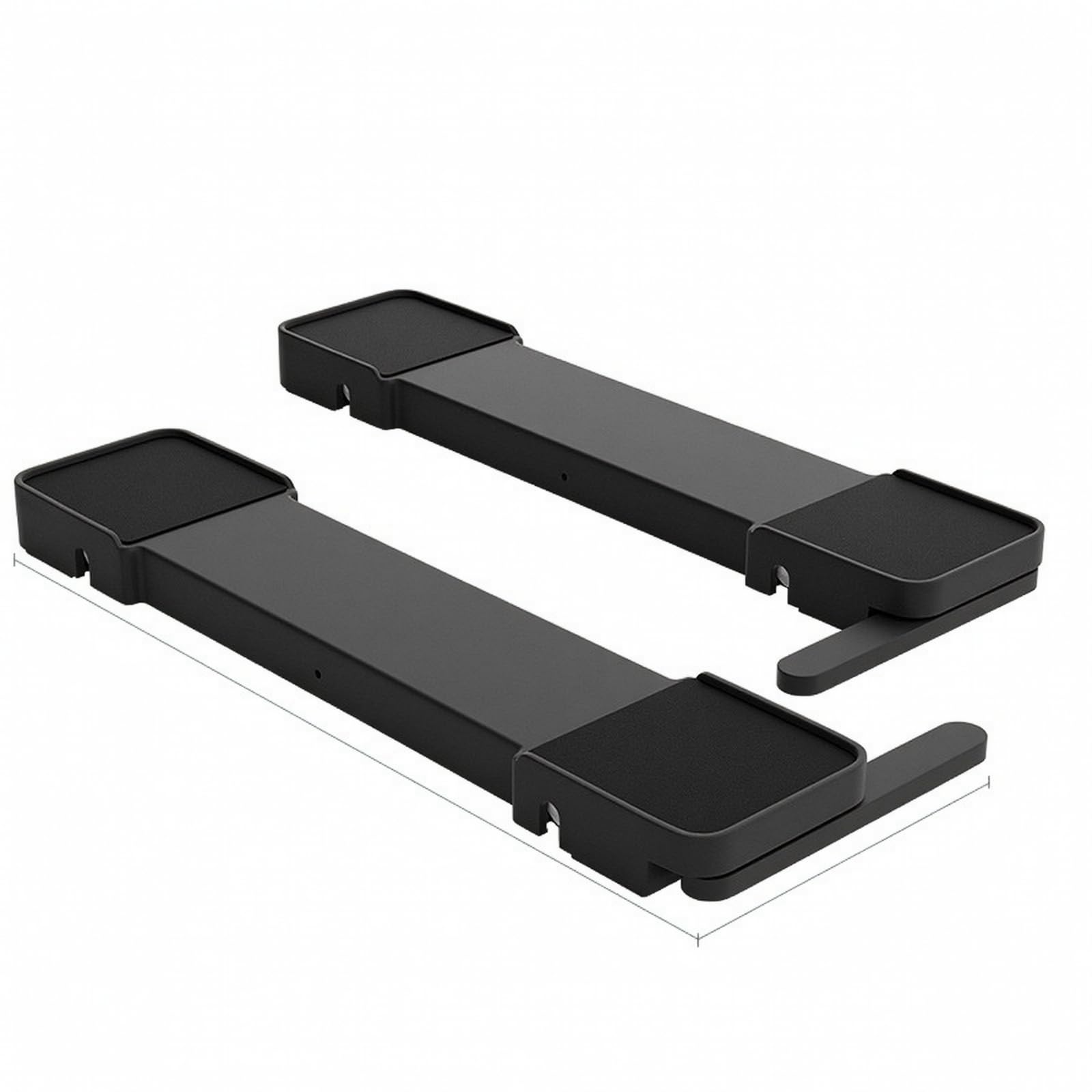 MagiDeal Soporte con Ruedas sin Herramientas, Negro, Largo