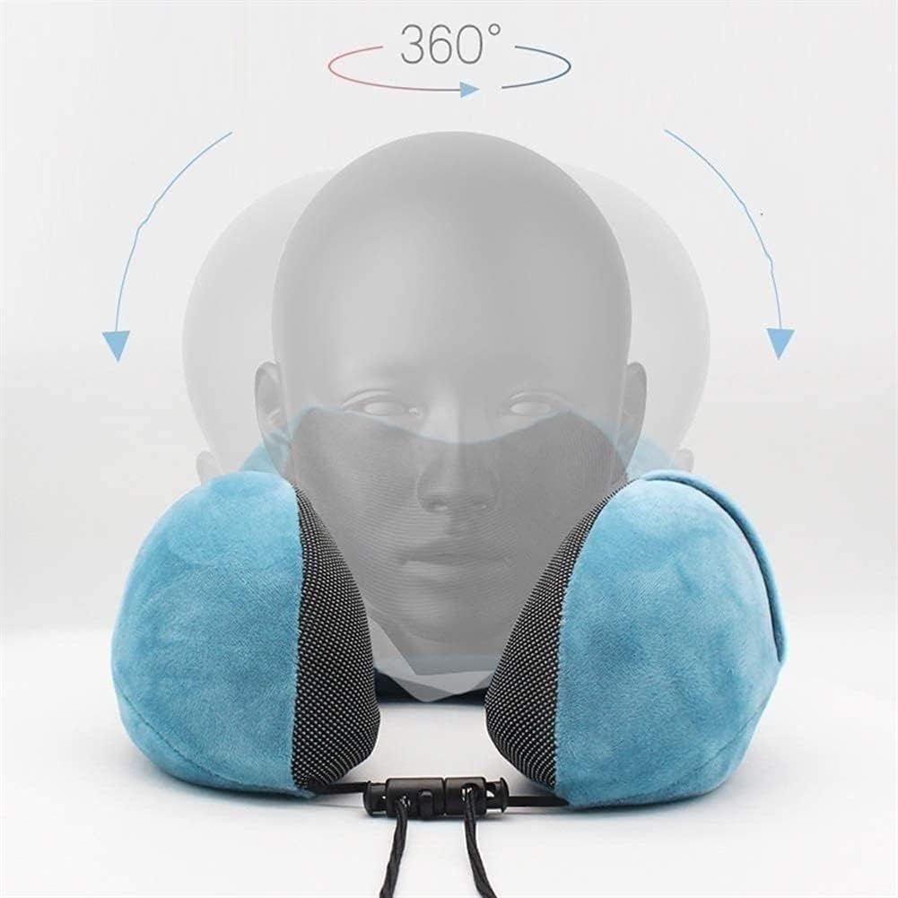 BUZZNN 旅行用ネックピロー、飛行機用100%低反発ネックトラベルピロー、360度ネックサポート、安眠、電車、車、自宅、オフィス 【リビングルーム】