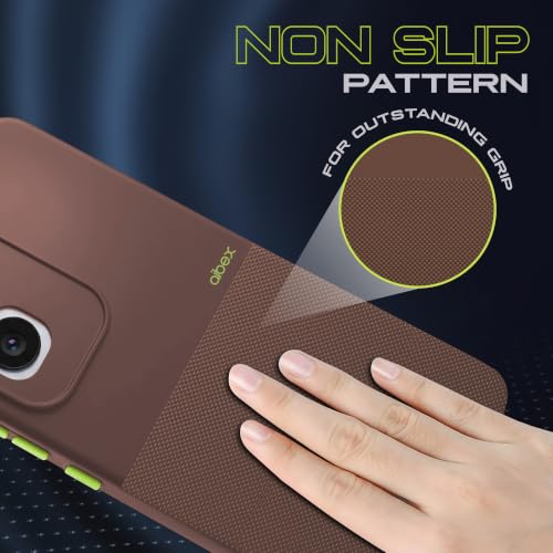 Image of AIBEX Premium Back Cover Case Compatible for Vivo T5 Pro 5G | Scratch & Drop Tested Shockproof Matte Texture Case with Soft Microfibre Lining | Slim Fit Cover with Anti-Scratch Finish - Brown