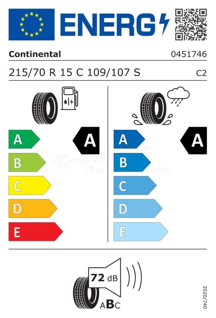 215/70R15C Conti Tl Vancontact Eco # (Eu)109S E
