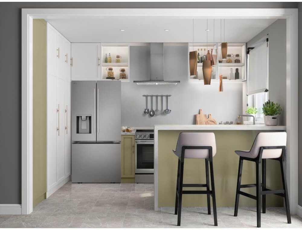 LG LF25H6330S 24.5 cu ft French Door Refrigerator – External Water & Ice Dispenser, White