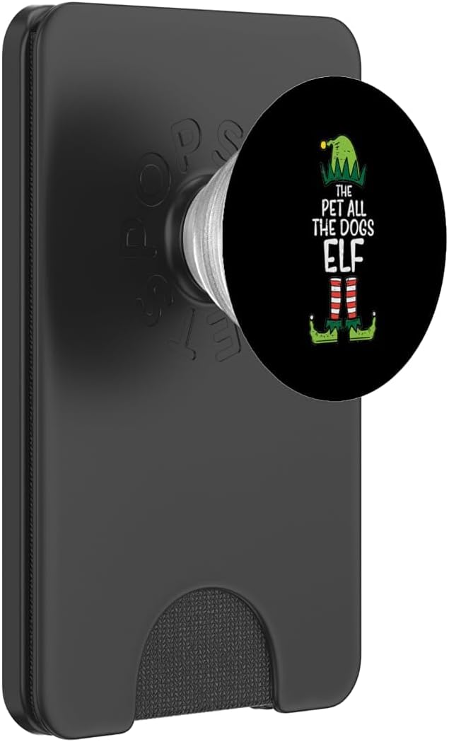 Pet All The Dogs Elf Xmas Christmas for Family Men Women PopSockets PopWallet for MagSafe