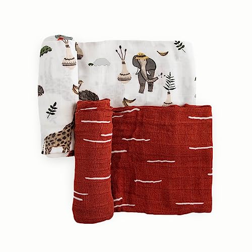 Image of Little Unicorn Deluxe Muslin Swaddle Blanket | Rayon made from Bamboo | 47 inch x 47 inch | Unisex