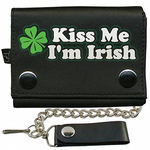 Old Glory Kiss Me Im Irish Wallet With Chain