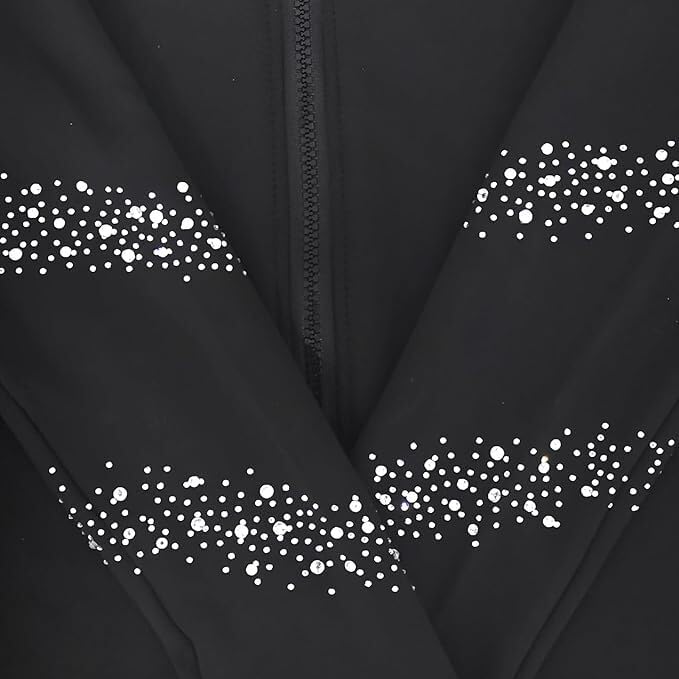 LIUHUO Girls Figure Skating Training Suit Jacket - Elegant Ventilate Practice Top Red