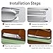 FEIMAOTUI Aluminum Door Sill Trim Kit 4PCS Compatible with 1973–1977 Chevy C10 C20 C30 K10 K20 K30, GMC C15 C25 C35 K15 K25 K35 Pickup, Aluminum Door Sill Plates Replacement